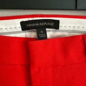 Banana republic, red, slim pants
